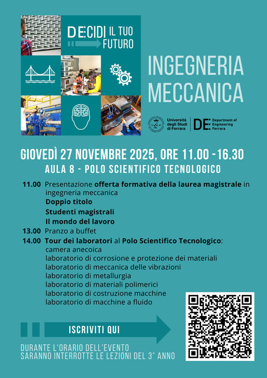 DEcidi il tuo futuro 2025 - meccanica