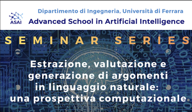 Prosegue il ciclo di seminari tematici della ASAI School con la prestigiosa guest speaker Serena Villata, Direttrice di ricerca CNRS France